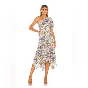 ASTR The Label SANTORINI DRESS IN OFF WHITE RETRO FLORAL